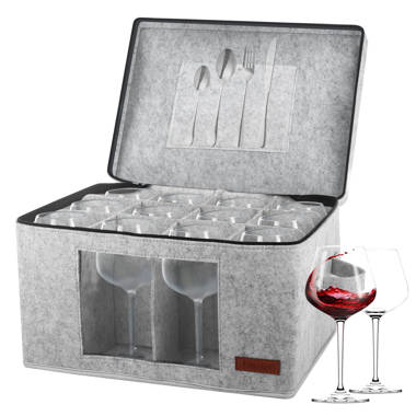 Wine glasses online storage